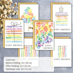 Birthday Greeting Cards Set With Envelopes Colorful DIY Birthday Wish Cards AU