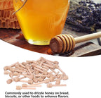 200PCS Wooden Honey Dipper Sticks 10cm - Mini Jam Syrup Honey Stirring Sticks