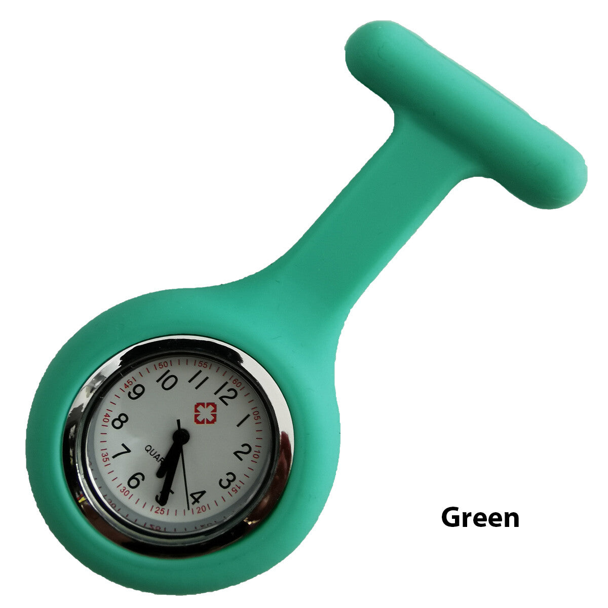 Silicone Nurse Fob Watch – Clip-On Brooch Medical Pocket Quartz Watch