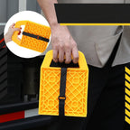 4PCS RV Stabilizer Jack Leg Pads - Caravan Awning Leg Support Level Pads Yellow