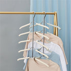 2PCS Multi-Layer Clothes Hanger Rack – Metal Space Saving Closet Organizer
