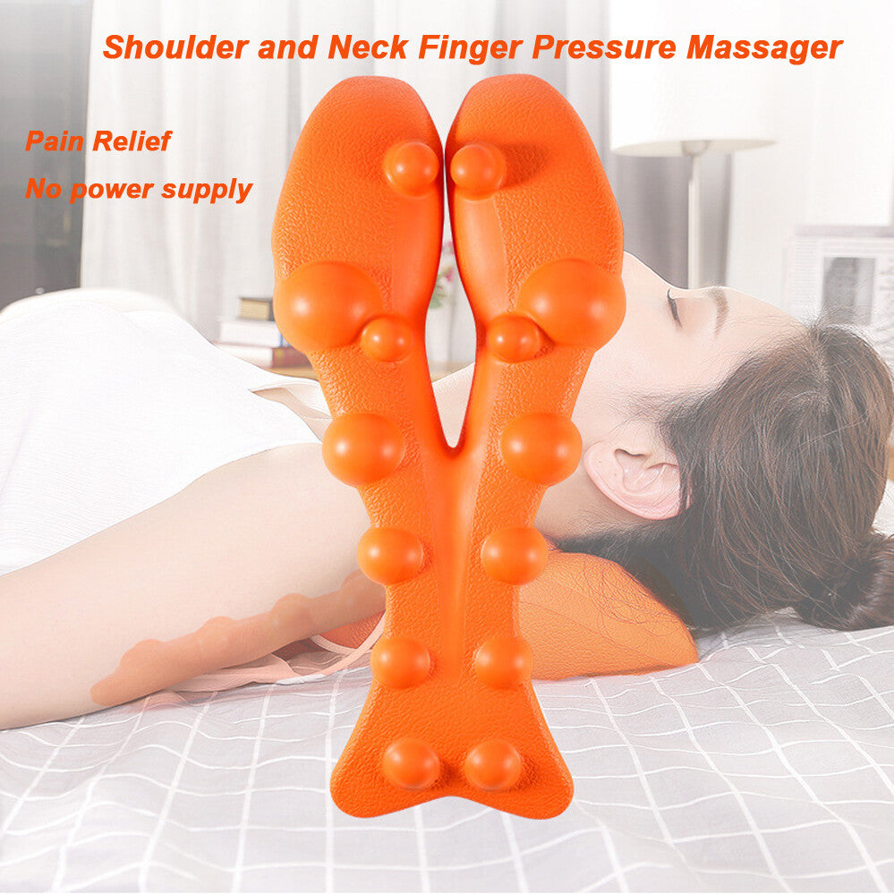 Trapezius Trigger Point Massager – Neck & Shoulder Pain Relief Acupressure Tool