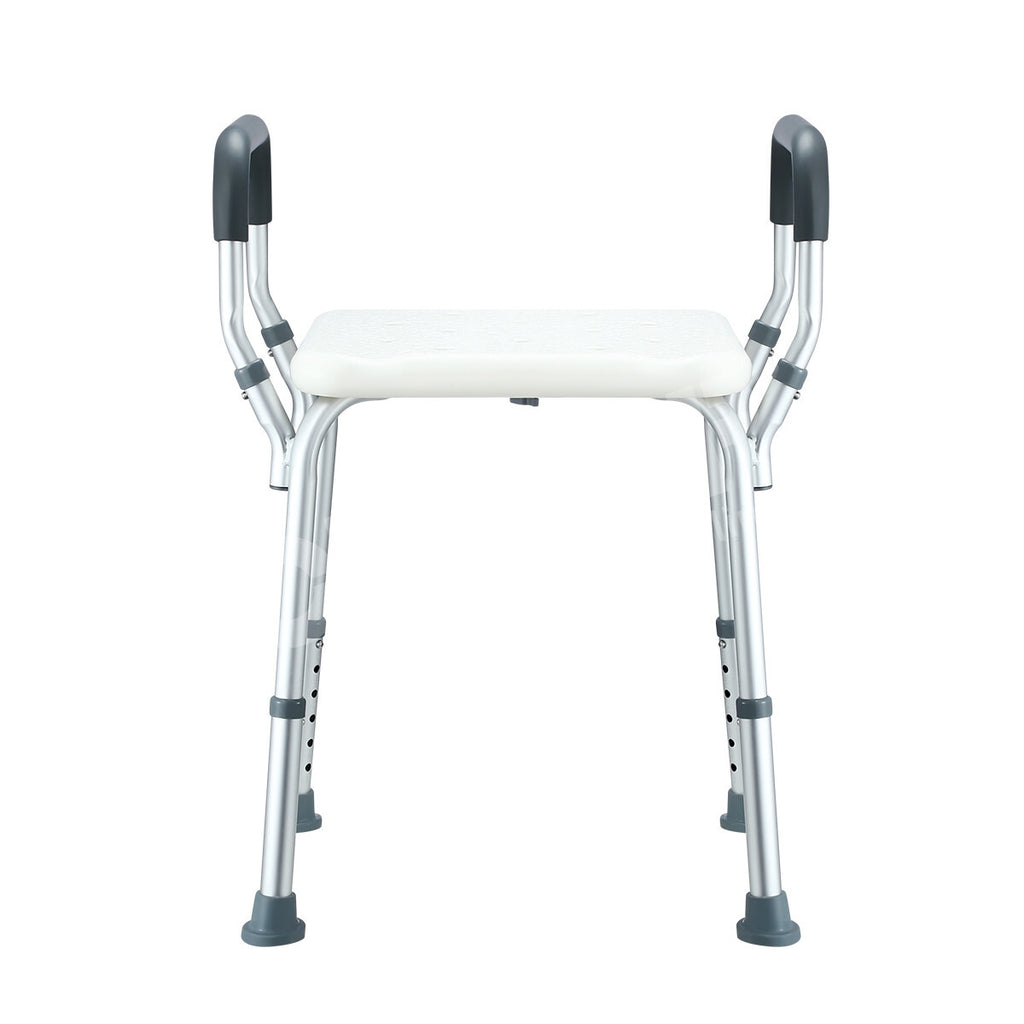 Adjustable Shower Chair Bath Seat with Armrests Heavy Duty Bathroom Safety Bench