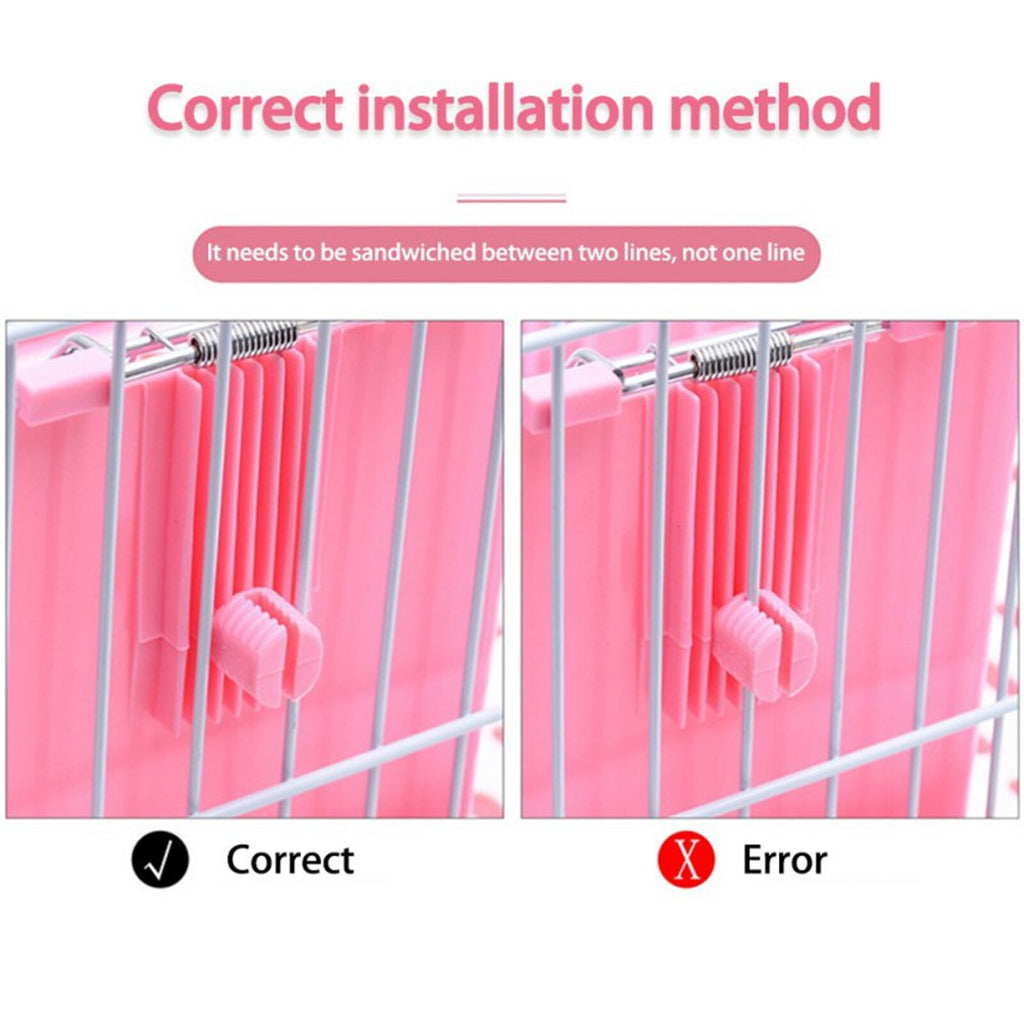 Rabbit Hay Feeder Corner Rack | Small Animal Hay Holder for Guinea Pig Hamster Cage