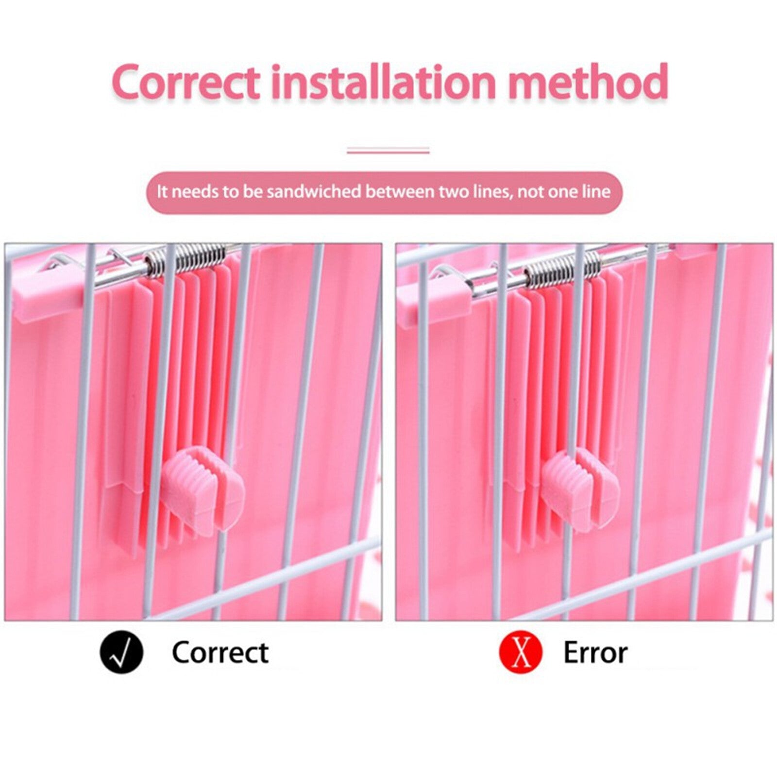 Rabbit Hay Feeder Corner Rack | Small Animal Hay Holder for Guinea Pig Hamster Cage