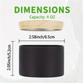24PCS Black Candle Tins with Lids – Empty Tinplate Candle Containers for DIY Candle Making (4oz / 8oz)