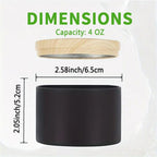 24PCS Black Candle Tins with Lids – Empty Tinplate Candle Containers for DIY Candle Making (4oz / 8oz)