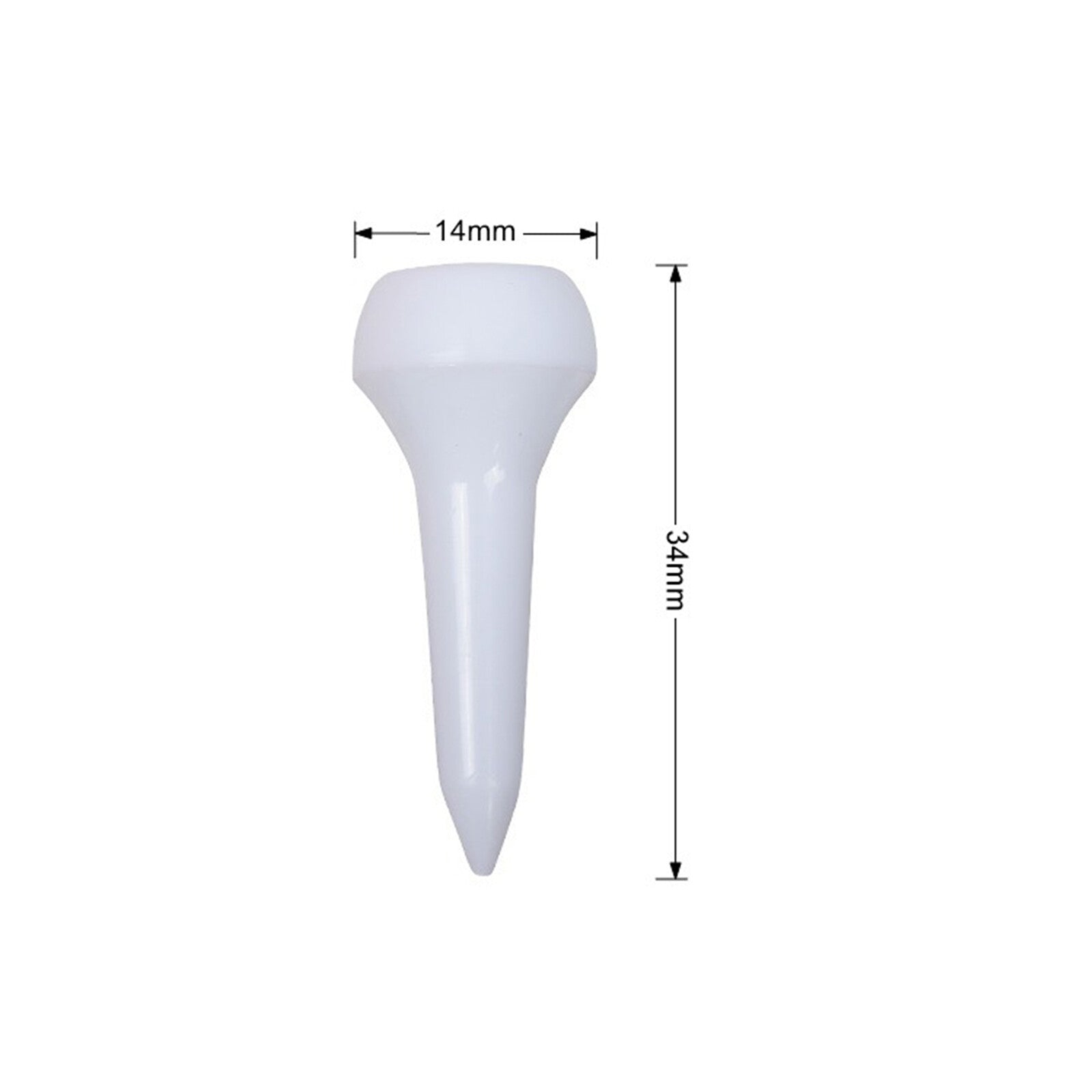 300pcs 35mm Plastic Golf Tees Mixed Color | Durable Golf Training Accessories