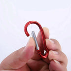100PCS Aluminum Carabiner Clip D-Ring Snap Hook Keychain Camping Hiking Clips