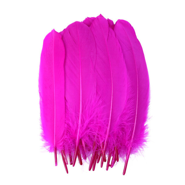 200pcs Natural Goose Feathers 6-12cm – Craft, Millinery, Wedding & DIY Decoration (11 Colours)