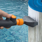 2PCS Pool Filter Cleaning Wand Set - Water Wand Cartridge Cleaner Brush for Spa and Tub Filters