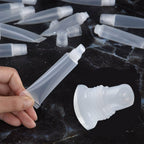 50PCS Clear Lip Gloss Squeeze Bottles 8ml - Empty Lip Balm Tube Containers with 6 Funnels