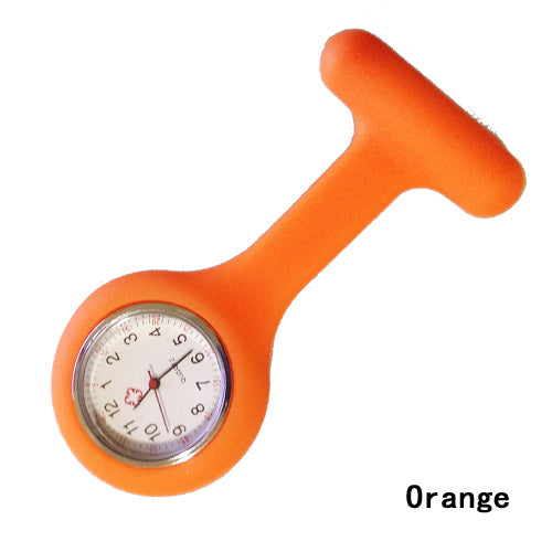 Silicone Nurse Fob Watch – Clip-On Brooch Medical Pocket Quartz Watch