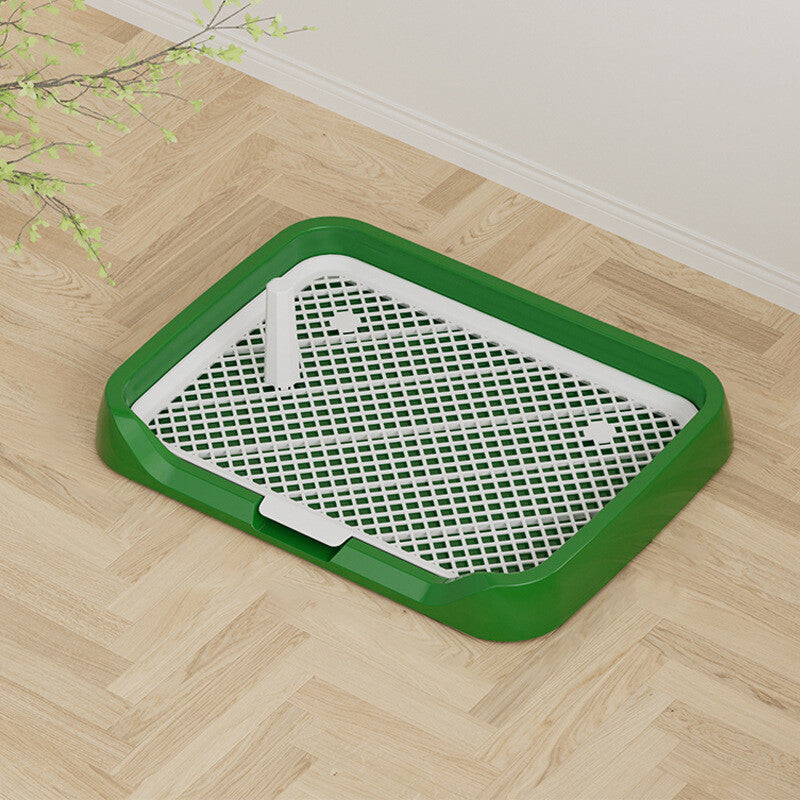 Indoor Dog Potty Trainer Pad Tray - Small Puppy Toilet Pee Tray with Grille
