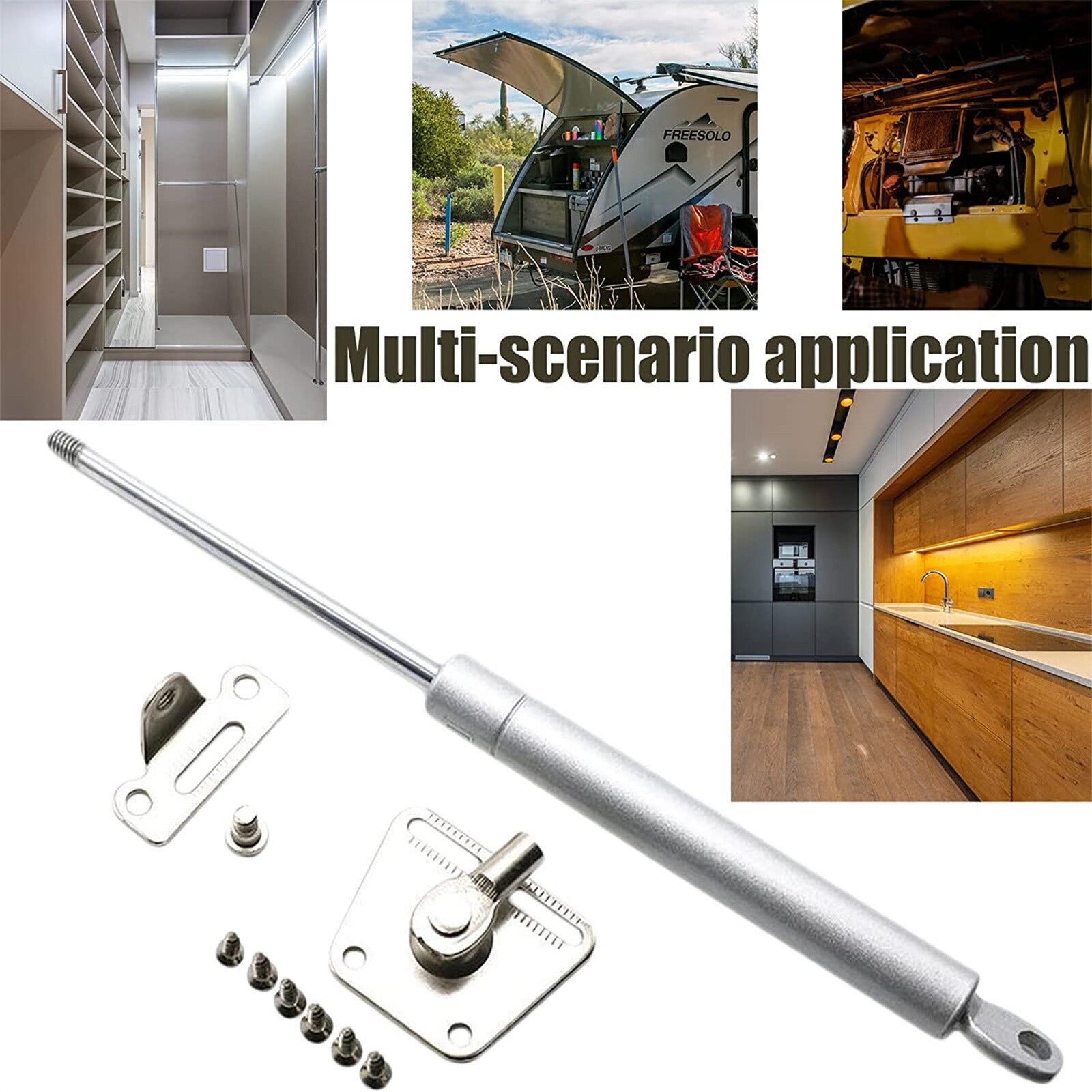 Soft Close Cabinet Gas Strut Supports 100N Kitchen Cupboard Door Hinges