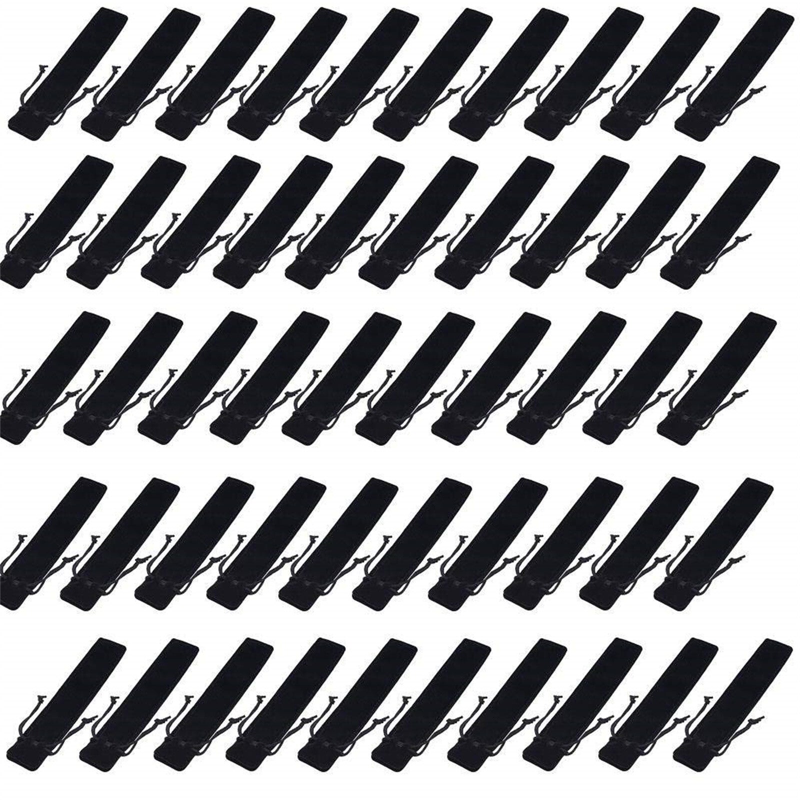 100PCS Velvet Pen Pouch Drawstring Pen Gift Bag Single Pen Packaging Case