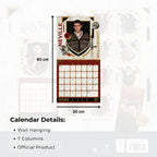 Harry Potter 2027 wall calendar size 30 x 60 cm open