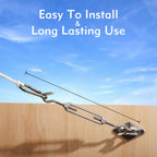 40pcs Stainless Steel Sun Shade Sail Hardware Kit | Wall Mount Fixing Accessories Set