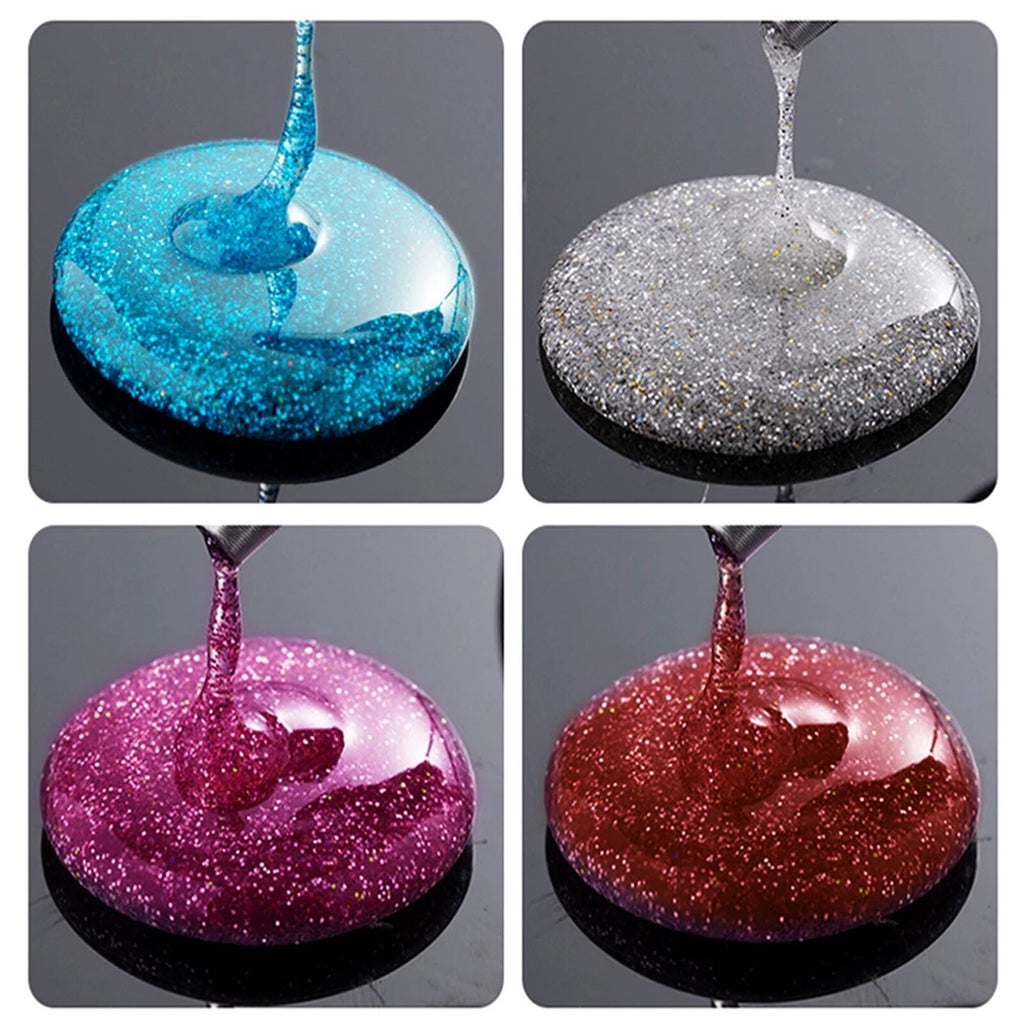 300PCS Multi Colour Glitter Hot Melt Glue Sticks - 0.7x10cm for Electric Glue Gun DIY Crafts