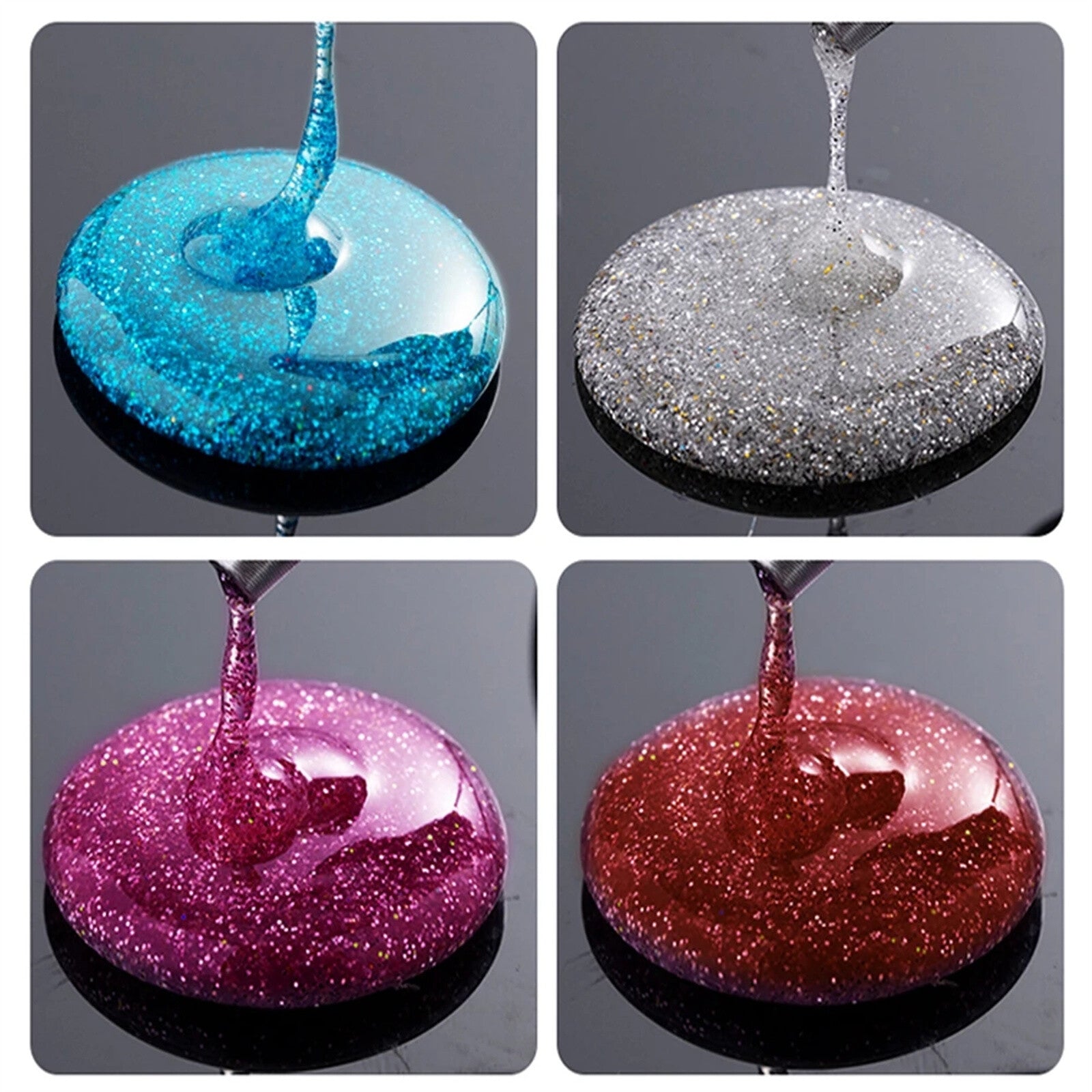 300PCS Multi Colour Glitter Hot Melt Glue Sticks - 0.7x10cm for Electric Glue Gun DIY Crafts