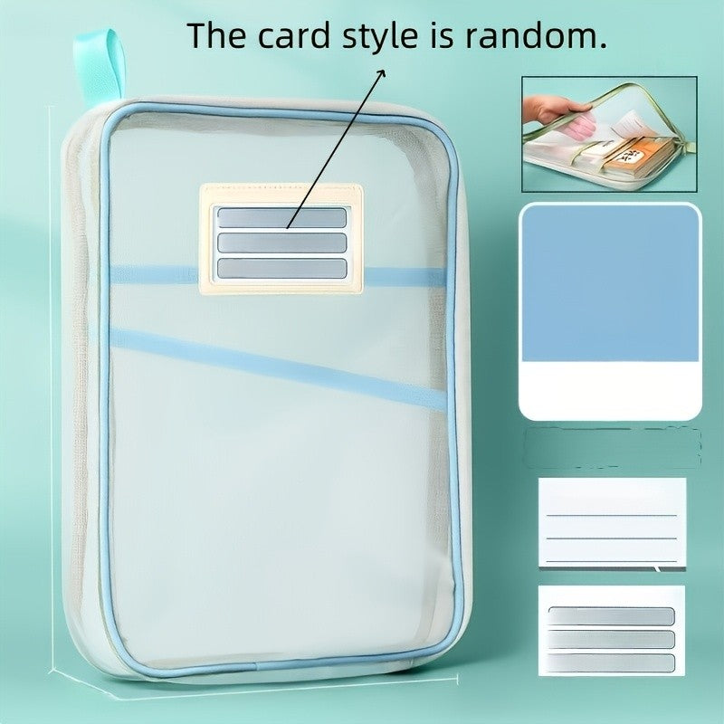 2 Pack A4 Zipper File Folder Document Storage Bags – Large Capacity Nylon Organiser Pouches