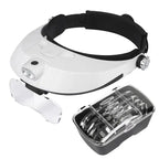 LED Headband Magnifying Glass with Light – Jeweler Headset Loupe (5 Lens Set)