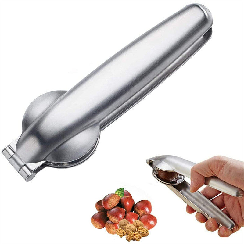 2 Pack Stainless Steel Chestnut Cutter Nut Cracker – Easy Walnut and Chestnut Opener Tool