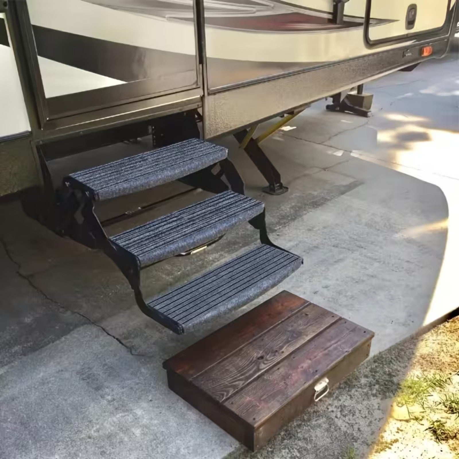 Rv Stair Covers Non-slip 18inch Wide Rv Step Mat Adjustable Heavy Duty adaptable