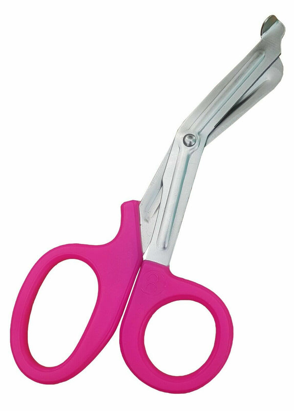 Trauma Shears 7.5 Inch – EMT Bandage Scissors with Safety Tip, First Aid Pink