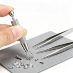 UP 4x Aluminum Alloy Piercing Grabber Tool Ball Bead Holder Claw Jewellery Tools