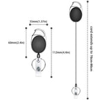18pcs Retractable Badge Holder Keychain | ID Card Reel Clip Lanyard with Carabiner