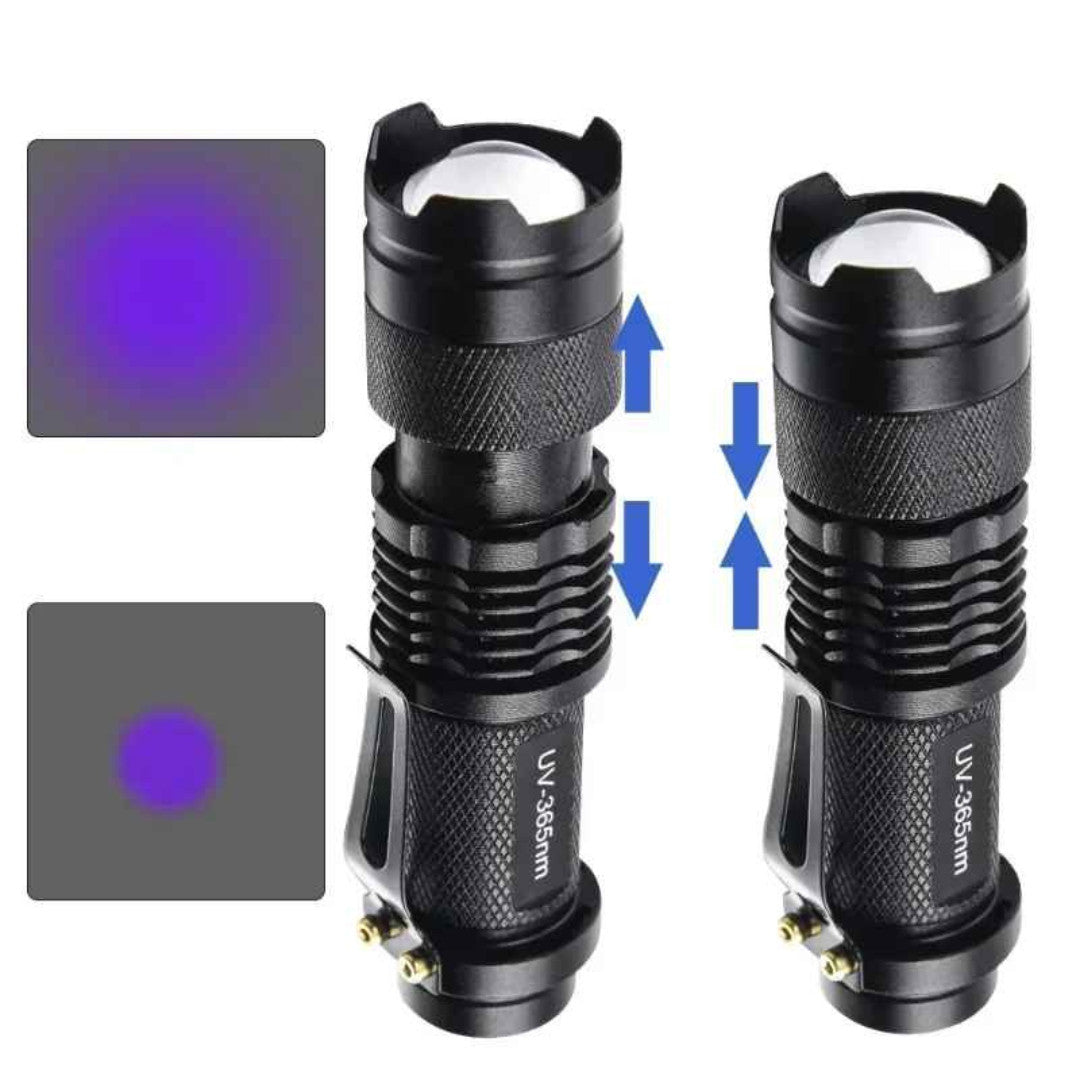 UV LED Blacklight Flashlight 395nm Portable Inspection Torch – Currency & Pet Stain Detector