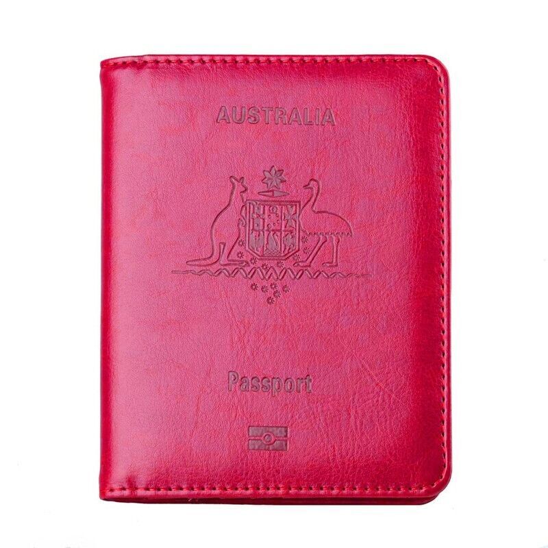 Slim RFID Blocking Passport Holder Wallet – Travel ID Card Organizer (AU Design)