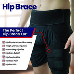 Hip Brace Compression Groin Support Wrap – Sciatica & Thigh Pain Relief (Unisex)