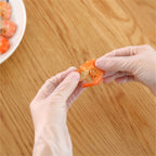 200PCS Clear Vinyl Disposable Gloves Powder Free - Food Safe Medical and Cleaning Gloves Size M