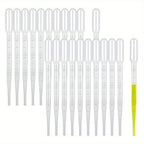 50pcs Microscope Glass Slides with 100pcs 5ml Plastic Pipettes | Lab Sample Kit