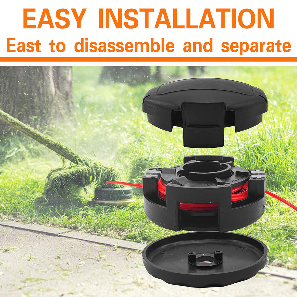 2pcs Speed Feed Trimmer Head 4.5" | Universal Bump Feed Line Head for Brush Cutter