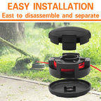 2pcs Speed Feed Trimmer Head 4.5" | Universal Bump Feed Line Head for Brush Cutter
