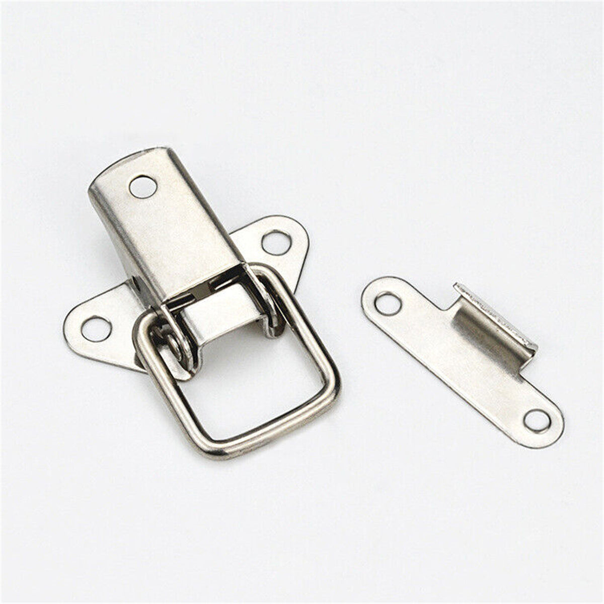 8 X Stainless Steel Clasp Case Clip Loop Suitcase Box Trunk Latch Lock Guitar AU