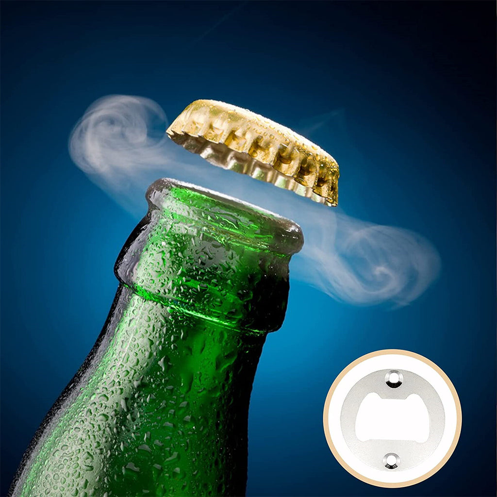 96PCS Round Bottle Opener Insert Kit with 192 Screws