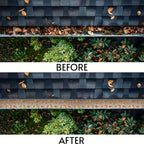 2PCS Leaf Protector Gutter Guard Mesh Set 600x16cm - Protective Net Guards with 60 Ground Spikes