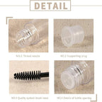 50PCS 10ml Empty Mascara Tube with Brush Wand Eyelash Serum Bottle Refillable