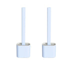 Silicone Toilet Brush with Holder – Hygienic Bathroom Cleaning Brush Set