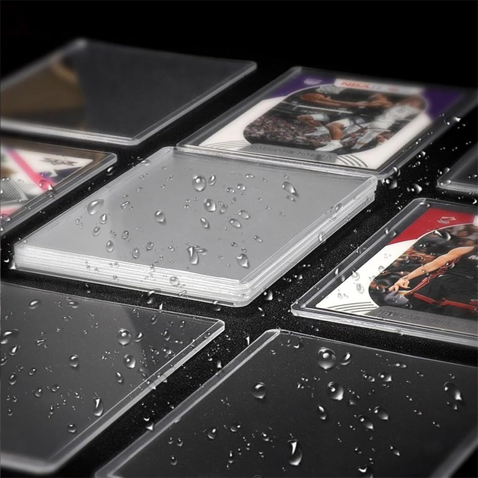 50 Pack 35PT Top Loader Card Holders – Clear Rigid Baseball and Trading Card Protectors