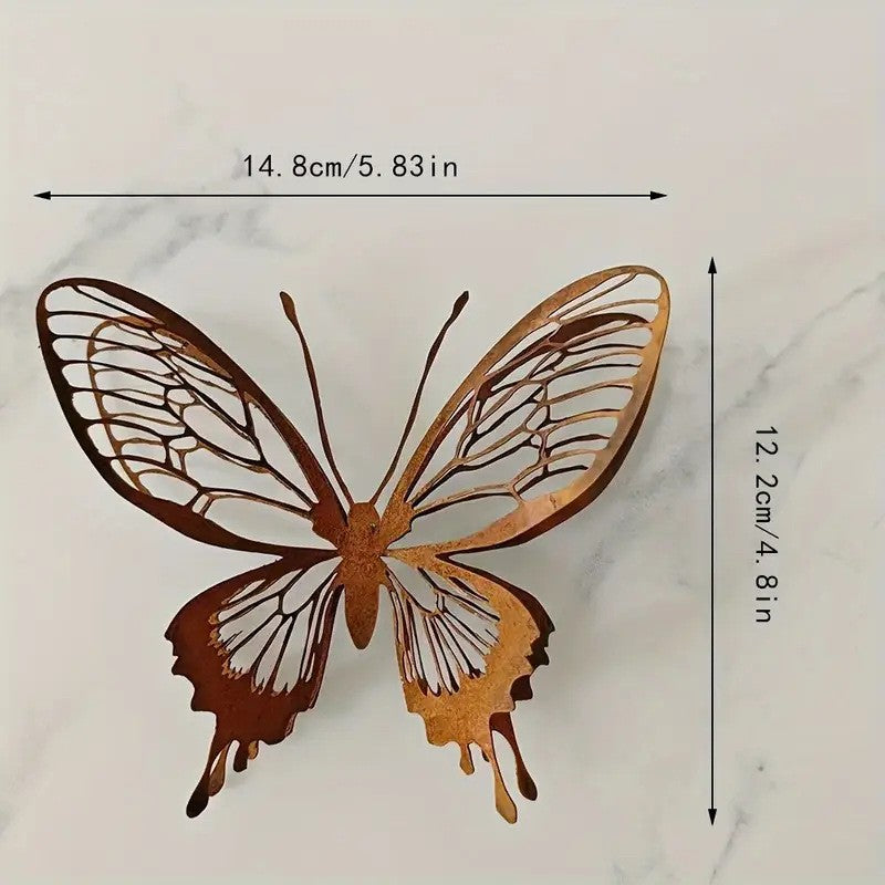 Metal Butterfly Wall Art – Garden Butterfly Wall Decor Outdoor Yard Sculpture