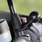 2pcs Motorcycle Mirror Mount Base 10mm | 1" Ball Adapter for GPS & Phone Holders