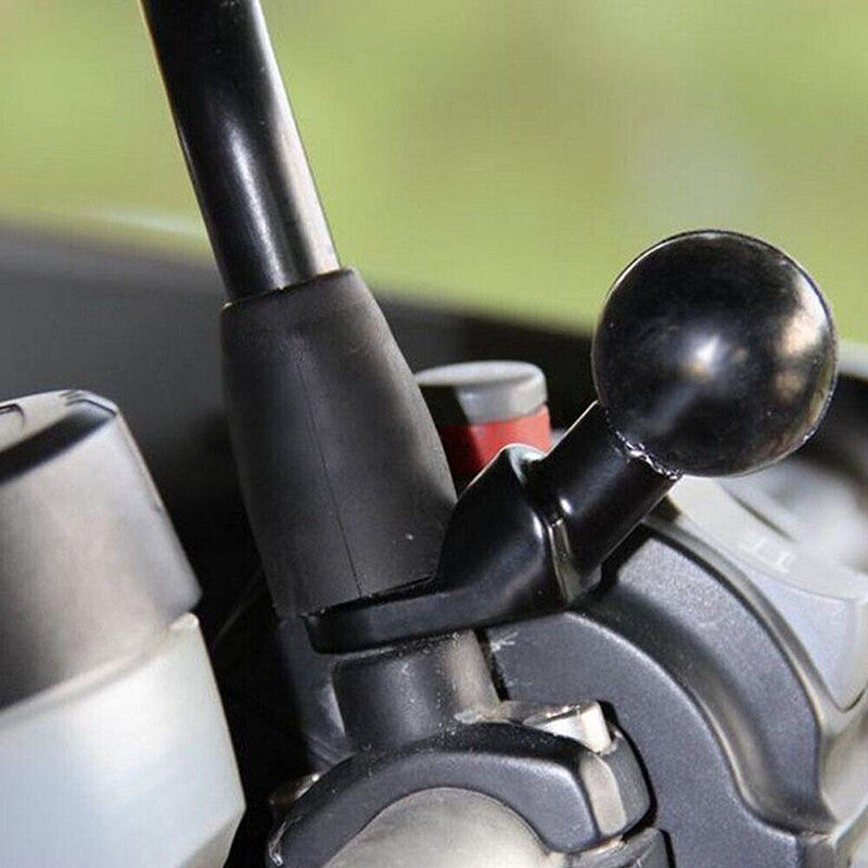 2pcs Motorcycle Mirror Mount Base 10mm | 1" Ball Adapter for GPS & Phone Holders