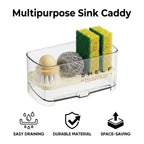 Transparent Kitchen Sink Rag Rack - Sponge Drain Storage Rack for Faucet and Sink Area