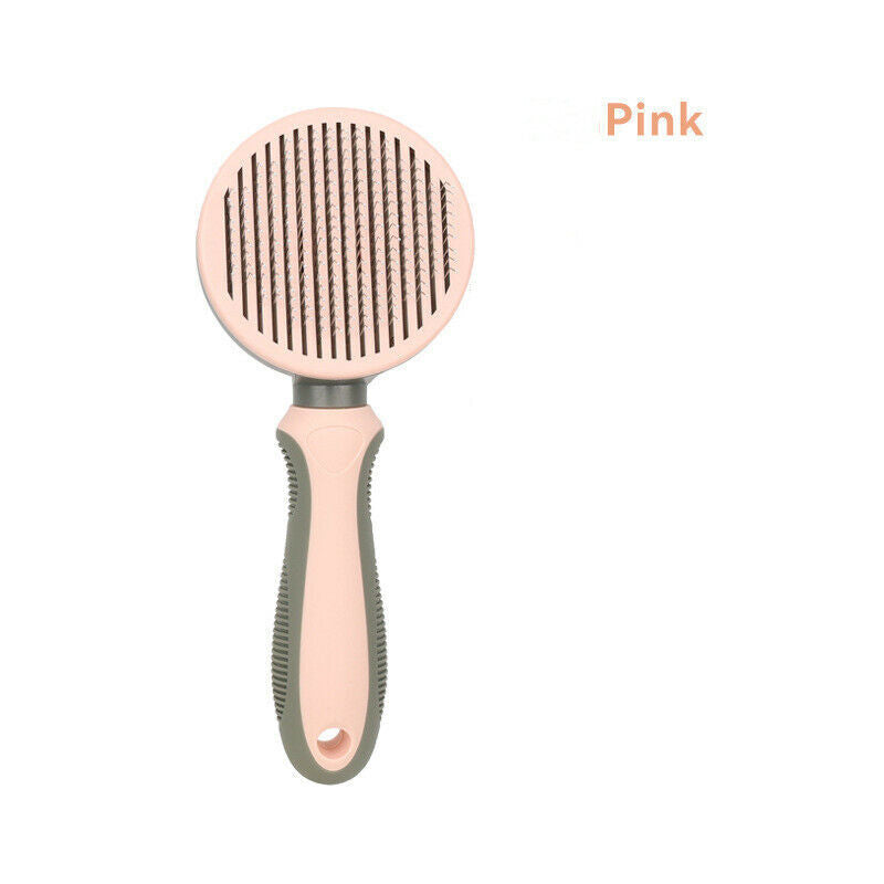 Pet Grooming Brush Self-Cleaning | Dog Cat Deshedding Comb Fur Remover Tool