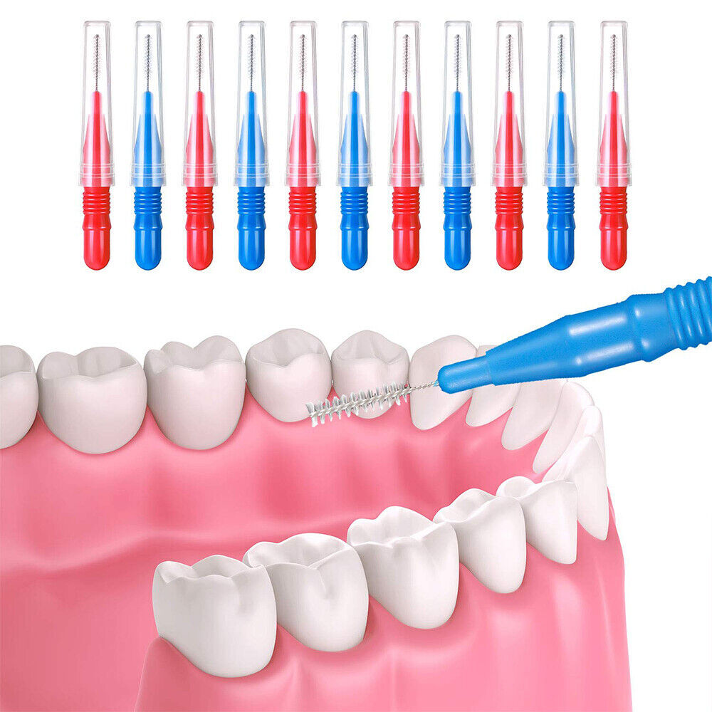 180PCS Interdental Brush Floss Sticks – 3 Size Teeth Cleaning Toothpick Brushes for Oral Care